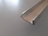Profilo alluminio vanoporta superiore per montaggio guarnizione (ABA 2558 + ABA 2695)